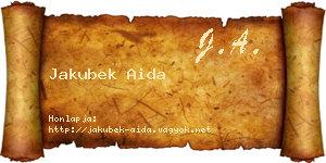 Jakubek Aida névjegykártya